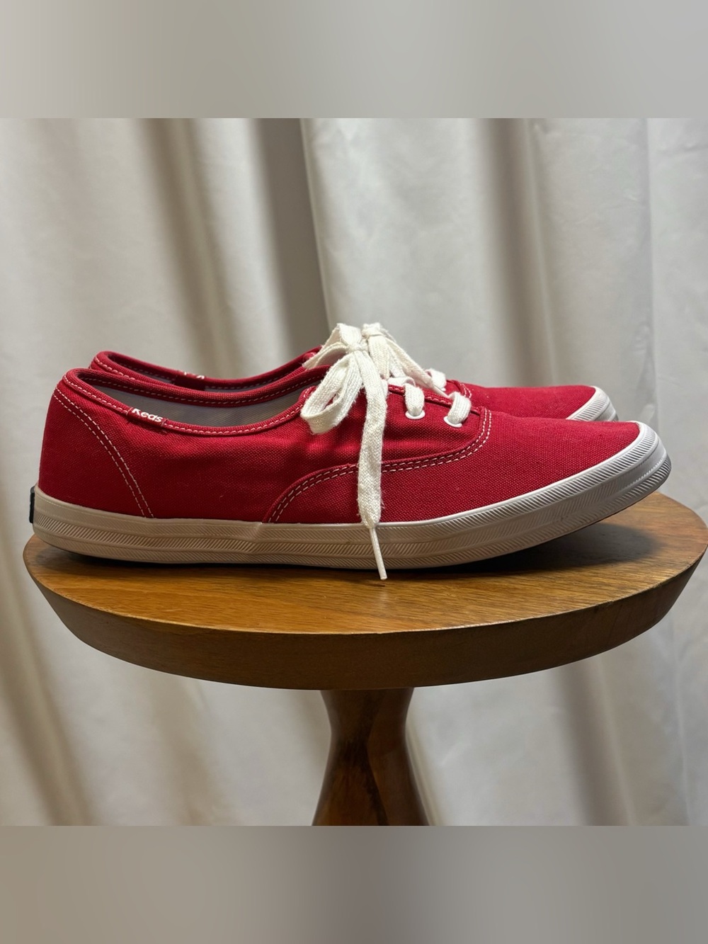 Keds Champion Canvas Low Top Sneakers Red Women's Size 9.5
